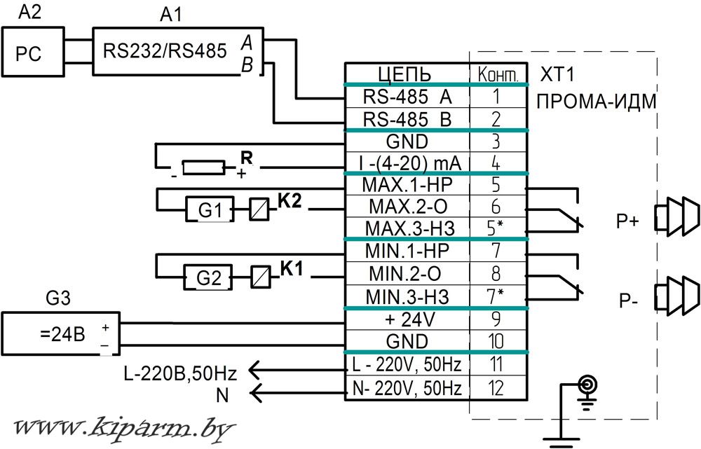 Прома-ИДМ Схема подключения