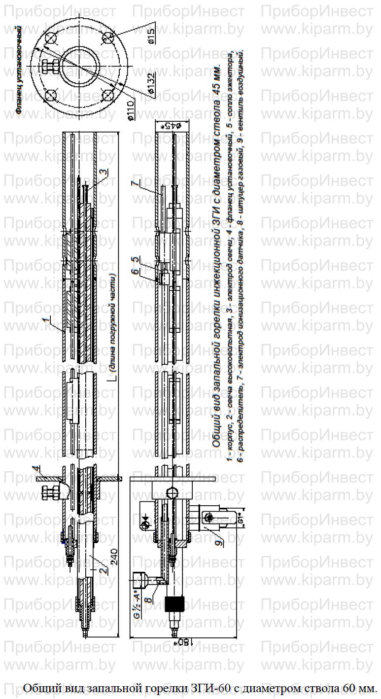 ЗГИ-60 Запальная горелка ЗГИ-60