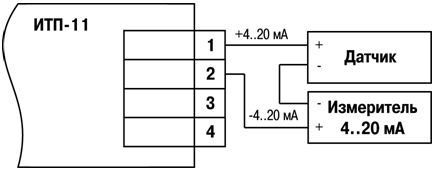 Схема подключения ИТП-11