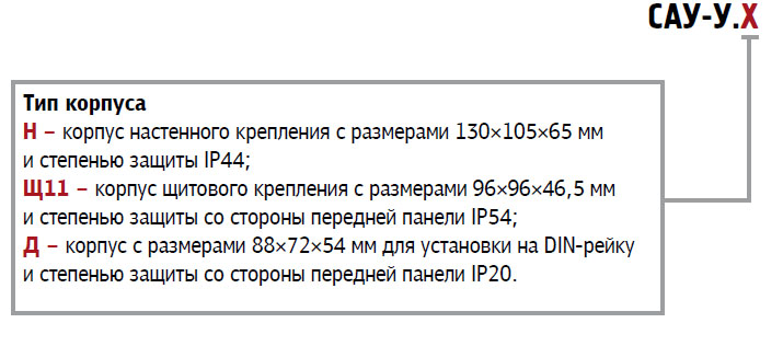 Модификации ОВЕН САУ-У Модификации ОВЕН САУ-У