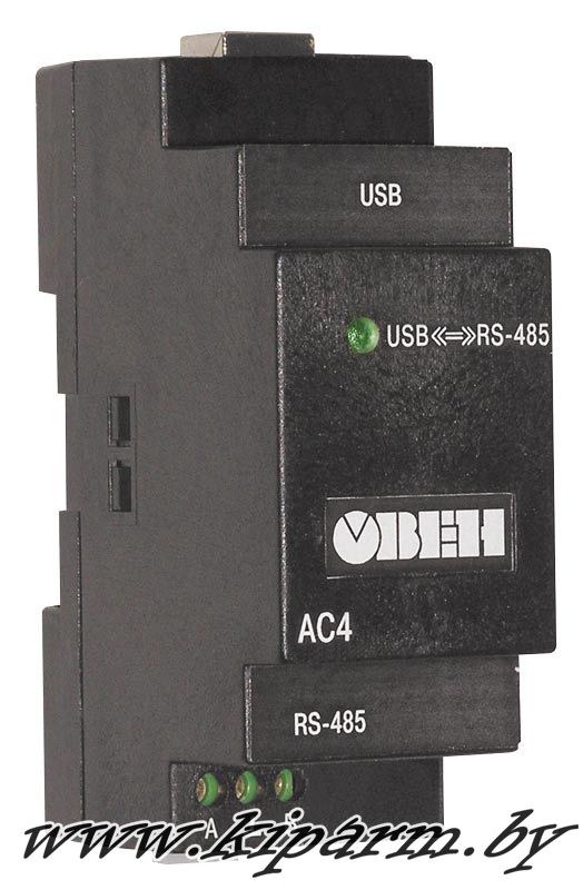 Внешний вид (фото) Автоматический преобразователь интерфейсов USB/RS-485 ОВЕН АС4