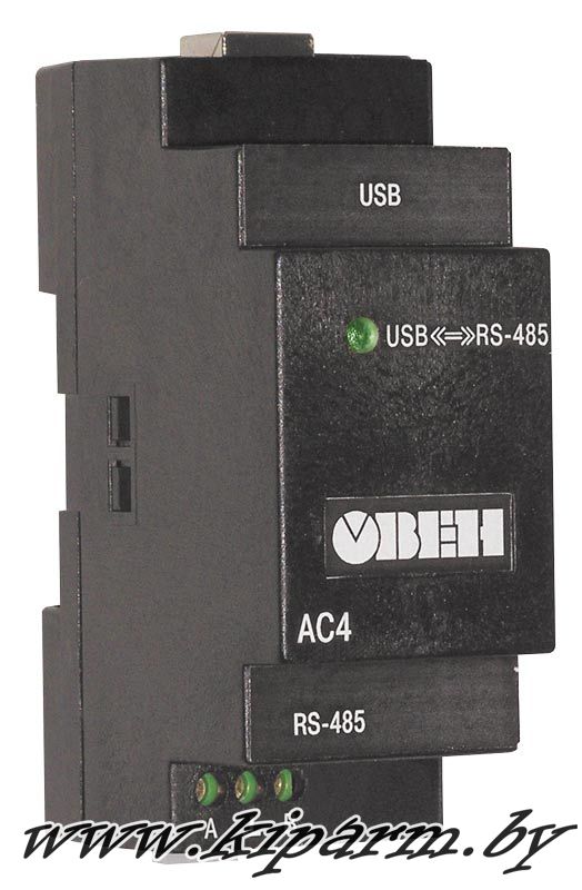 Внешний вид (фото) Автоматический преобразователь интерфейсов USB/RS-485 ОВЕН АС4 Внешний вид (фото) Автоматический преобразователь интерфейсов USB/RS-485 ОВЕН АС4