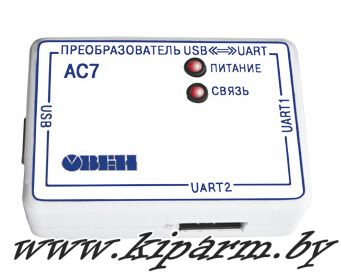Универсальный преобразователь интерфейсов USB/UART ОВЕН АС7  фото картинка внешний вид
