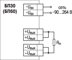 БП30Б-Д3 Функциональная схема подключения